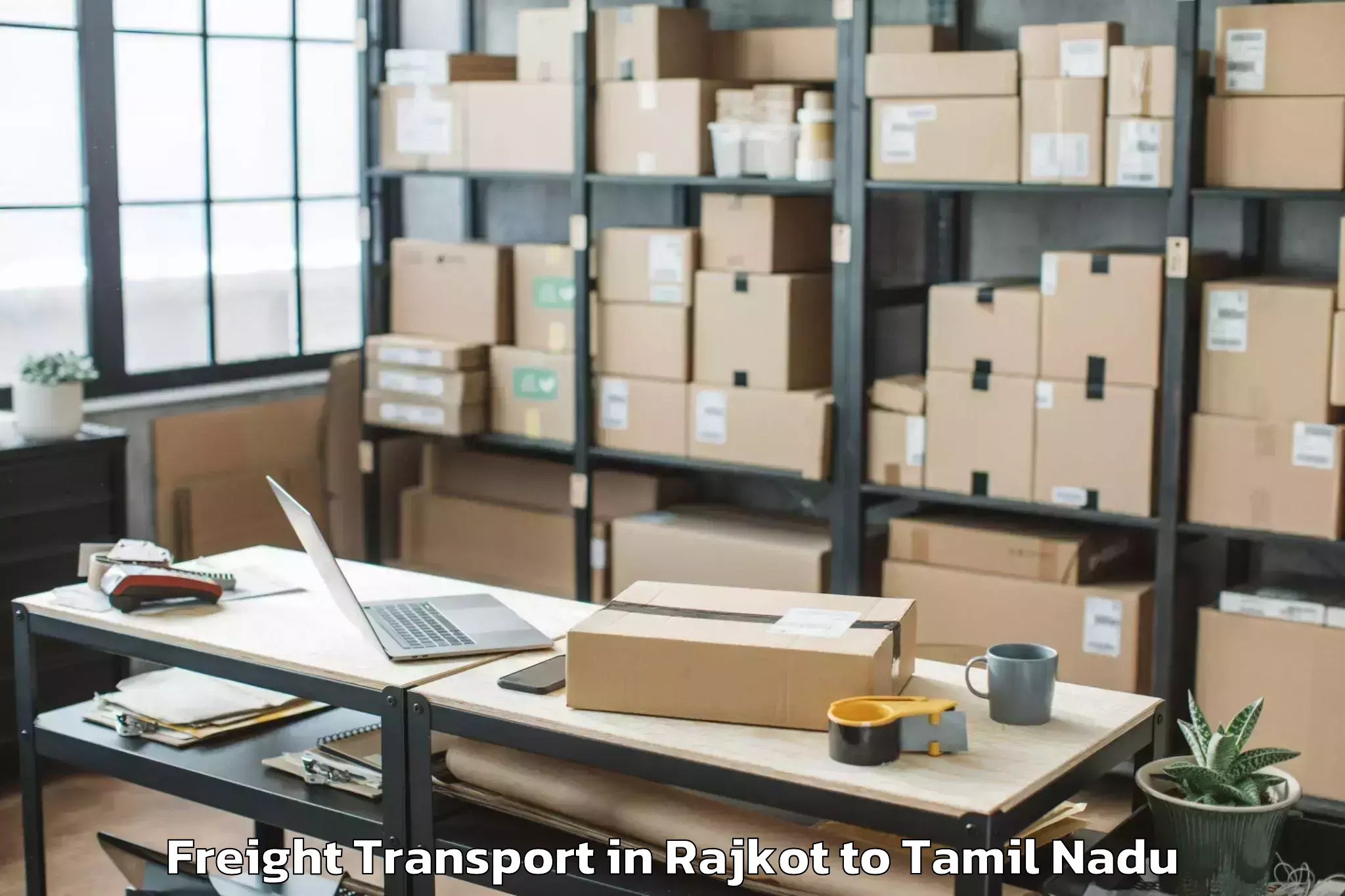 Expert Rajkot to Aruvankad Freight Transport